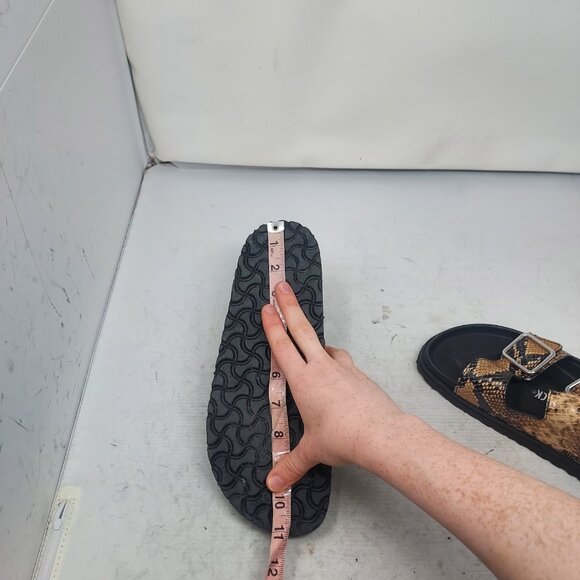 Birkenstock 1774 Arizona Snake Brown Slide Sandal - Picture 5 of 7